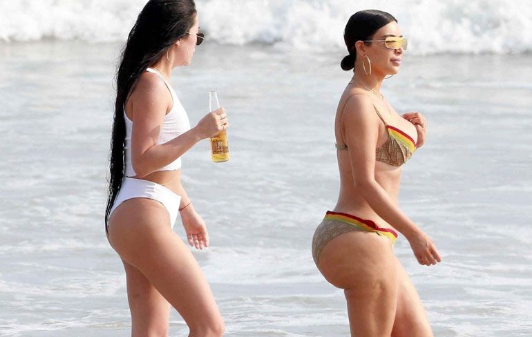 Bips van Kim Kardashian zonder fotobewerking