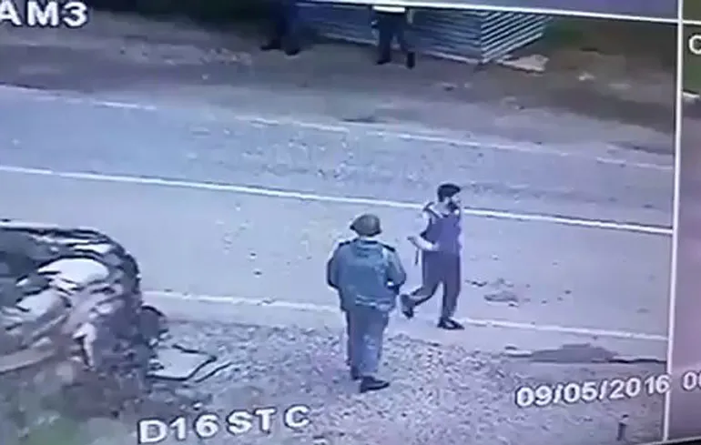 Gek blaast zichzelf op bij checkpoint in Grozny