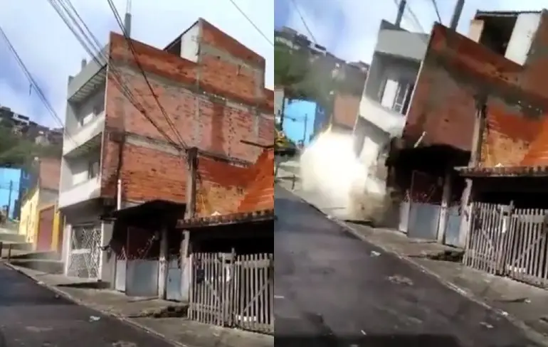Braziliaanse woning ongewenst met de grond gelijk