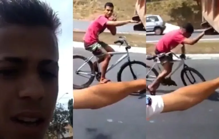Achter de vrachtwagen hangen ook link in Brazilië