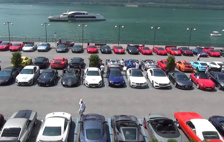 Cars and Coffee meeting in Campione d' Italia
