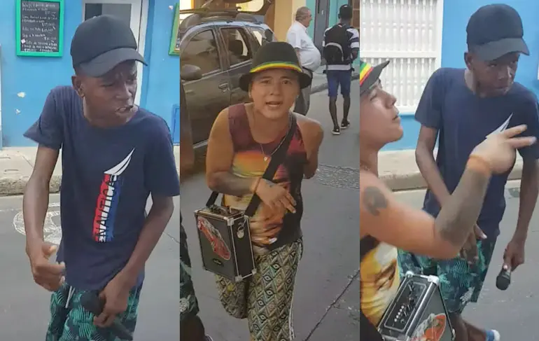 Colombiaanse Freestyle rappers gaan los voor toeristen