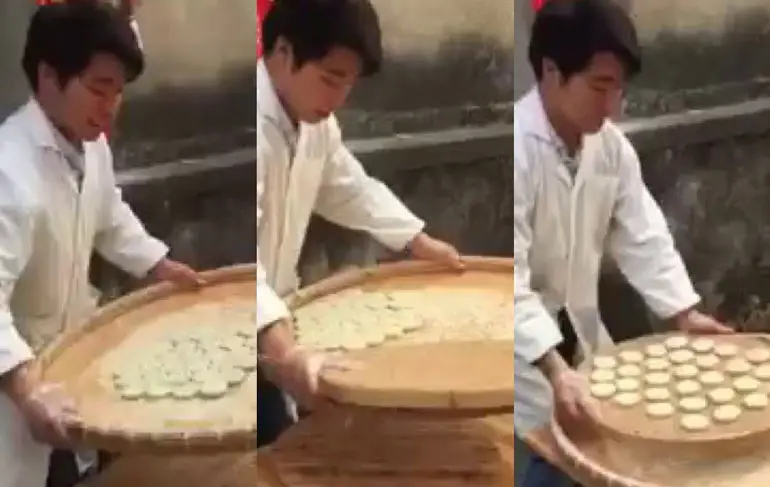 Chinese bakker heeft awesome manier van koekjes maken