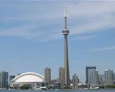 Op het topje van CN Tower