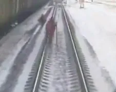 Op de rails staan is niet verstandig