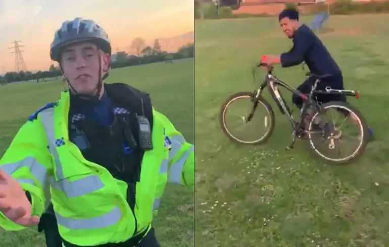 Britse agent laat zijn fietsje pikken