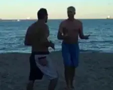 KO gaan na heel klein klapje op Las Olas Beach