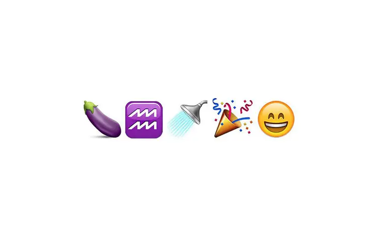 Aubergine Emoji voor het betere trilwerk