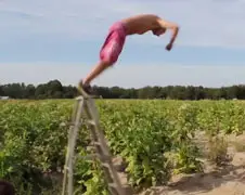 En zo eindigde de poging tot salto maken dus