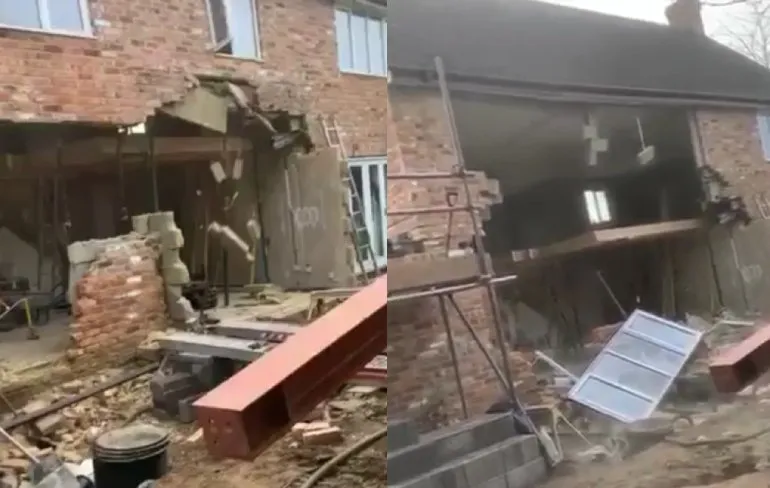 Iets gaat niet lekker tijdens deze verbouwing