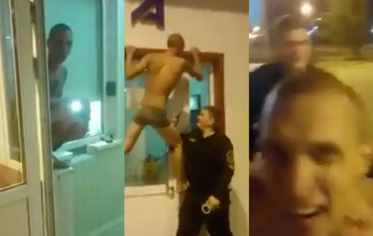 Spice gebruiker denkt dat hij Spider-Man is