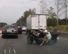 Keiharde klapper bij beginnende file in Minsk