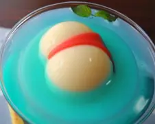 Butt Pudding in een cocktail glas