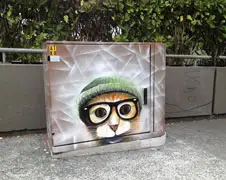 Paul de painter maakt er wat moois van in Auckland