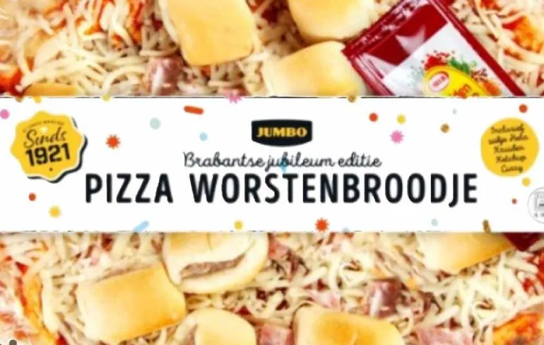 Jumbo komt met Pizza Worstenbroodje
