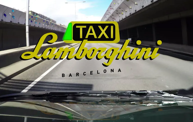 Gratis Lambo taxi’s in Barcelona