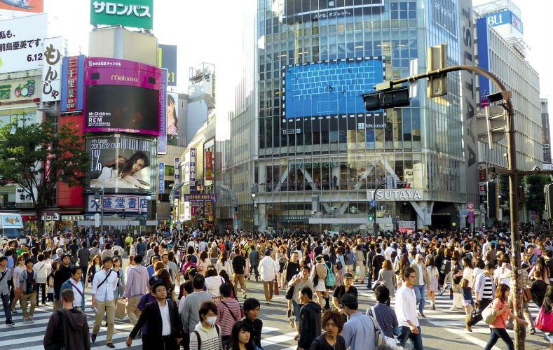 Simpel vermaak: De grote kruising in Shibuya