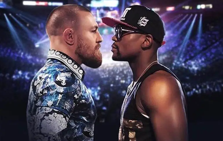 Promo voor Mayweather vs McGregor gevecht