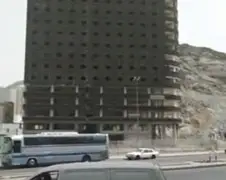 Gebouw doet vanzelf instorten in Mecca
