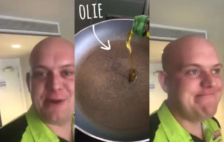 Michael van Gerwen vlogt over een eitje