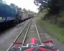 En soms moet je even plaats maken voor een trein