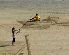 3D Sand Drawing