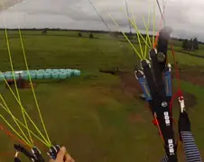 Paraglider met een slechte dag