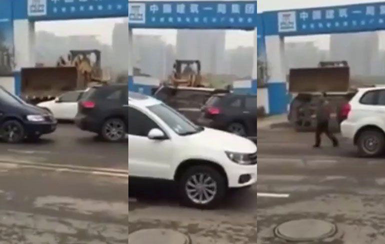 Parkeerprobleem bij Chinees bouwterrein simpel opgelost