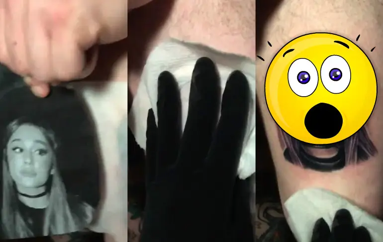 Ariana Grande tattoo had beter gekund