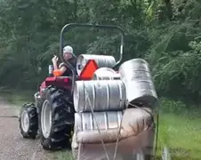 Redneck Steve dacht even bier te halen