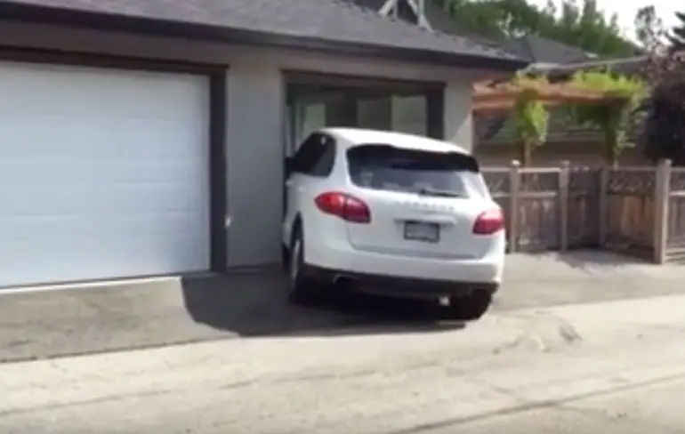Porsche parkeren in Vancouver