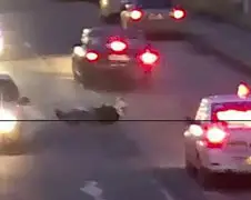 Motorrijder mag nog van geluk spreken