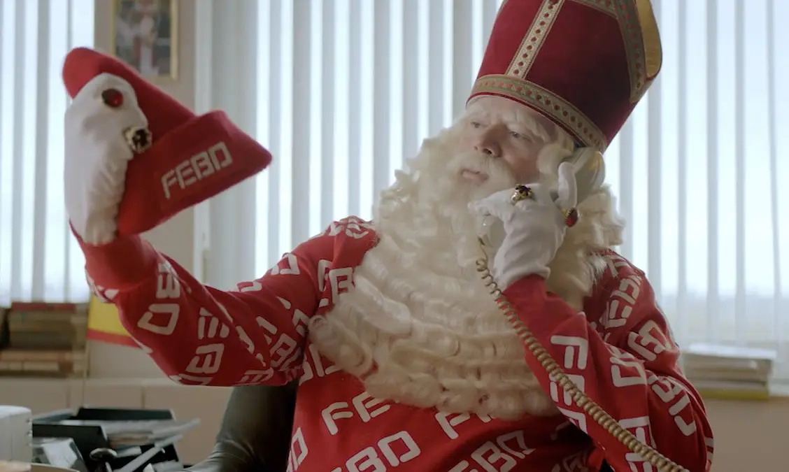 FEBO wintercollectie met hulpsint Raymond van Barneveld