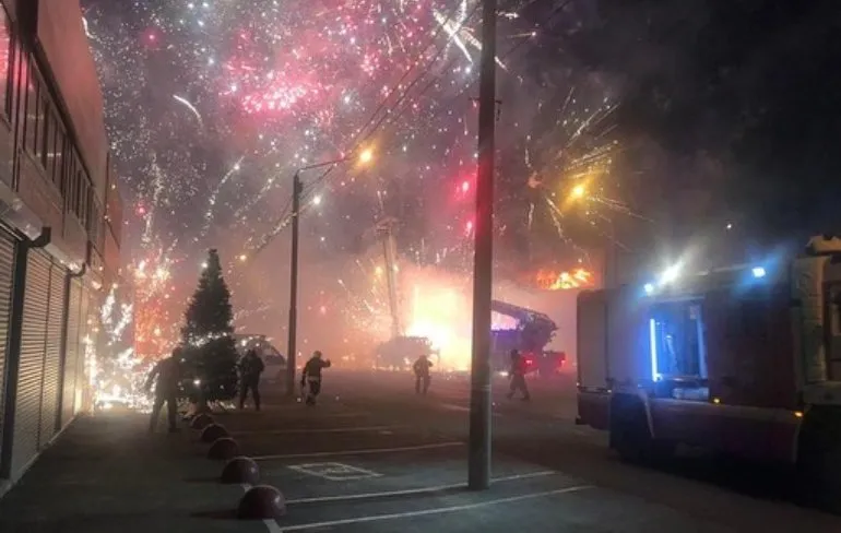 Vuurwerkhal deed kaboem in Rostov
