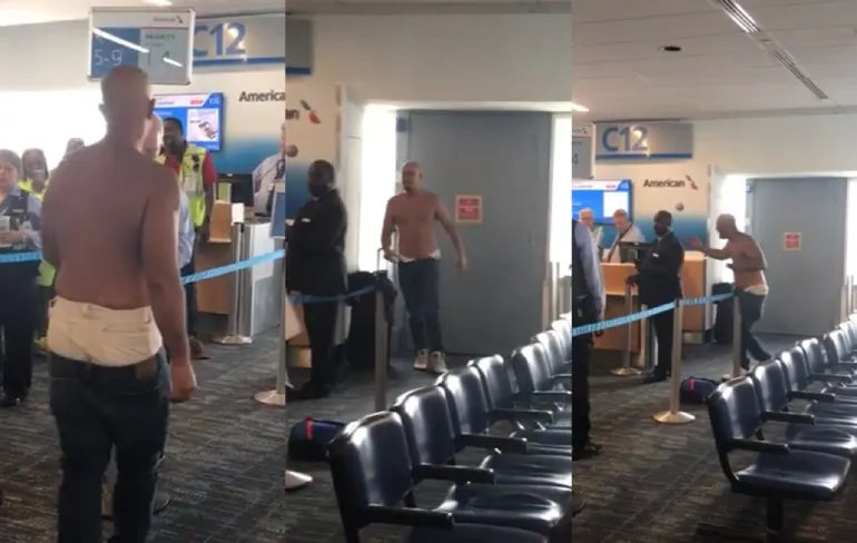 Passagier gaat even helemaal uit zijn dak en dus niet vliegen