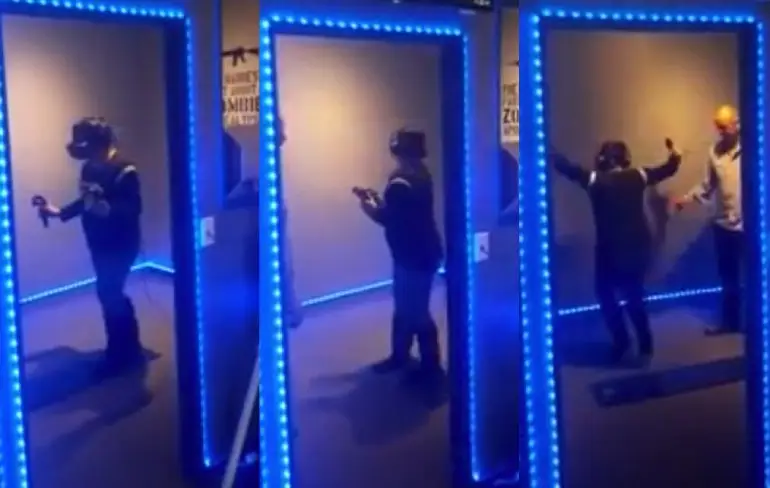 Virtual Reality nog niet echt iets voor deze dame