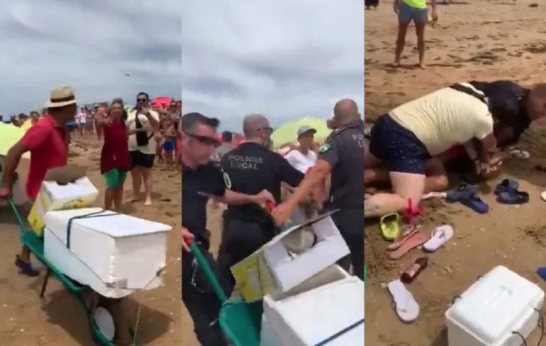 Agent in Spaanse badplaats aangevallen en gestoken door illegale verkoper