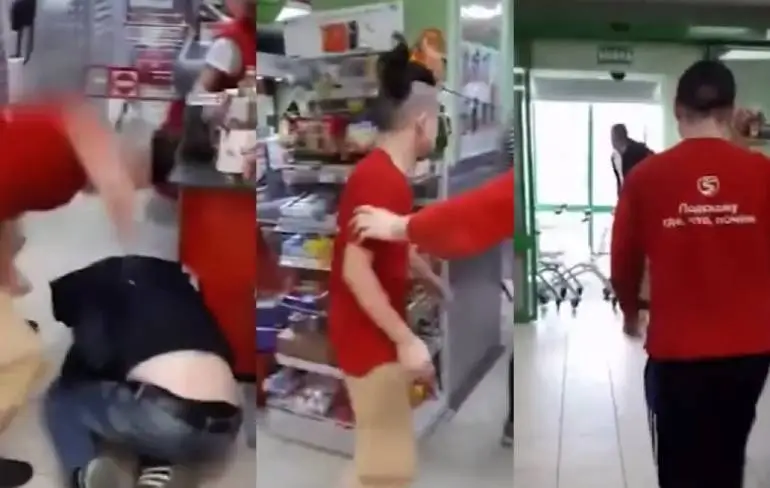 Supermarktmedewerker gaat los op winkeldief