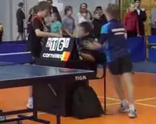 Geweld tijdens tafeltennis… Ja echt!