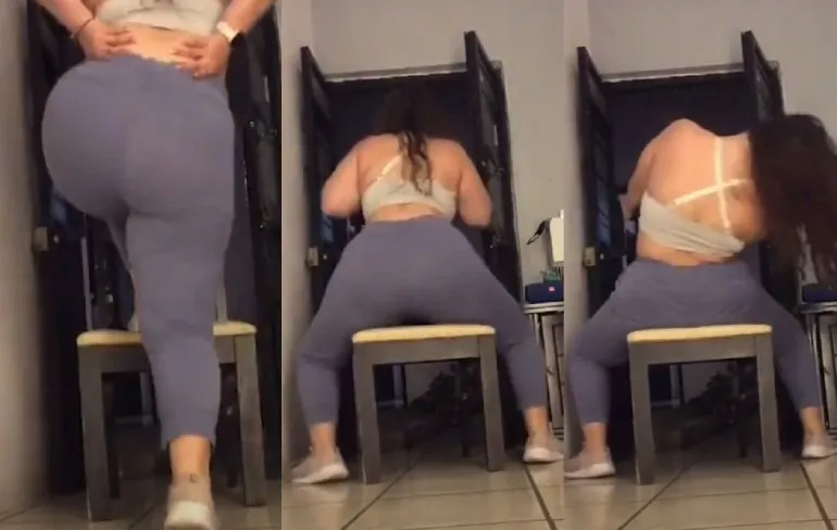 Stoel zegt doei na 20 pogingen TikTok dansje