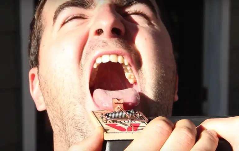 Steek je tong eens in een muizenval met The Slow Mo Guys