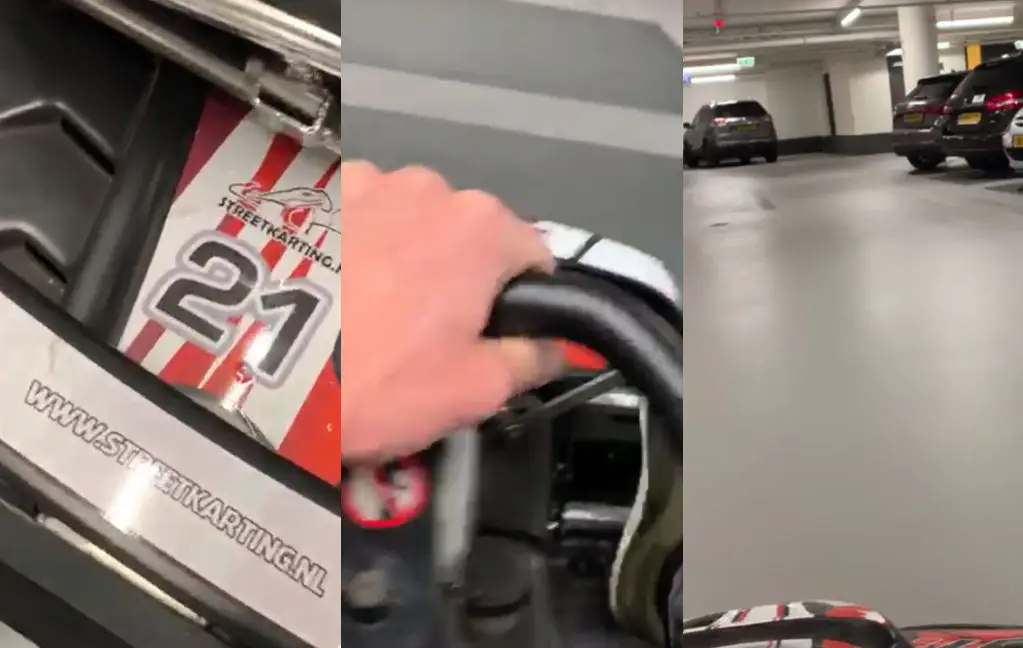 Bucketlist momentje: Karten door de garage van Hoog Catharijne