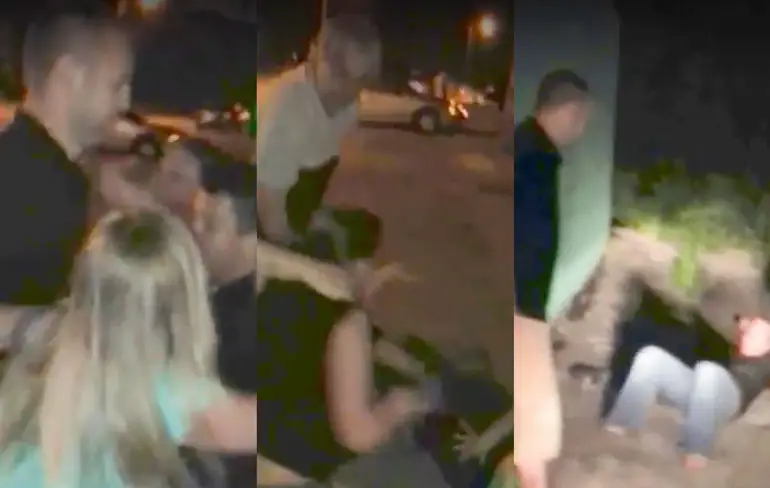 Als hele dronken mensen heel erg ruzie hebben met elkaar