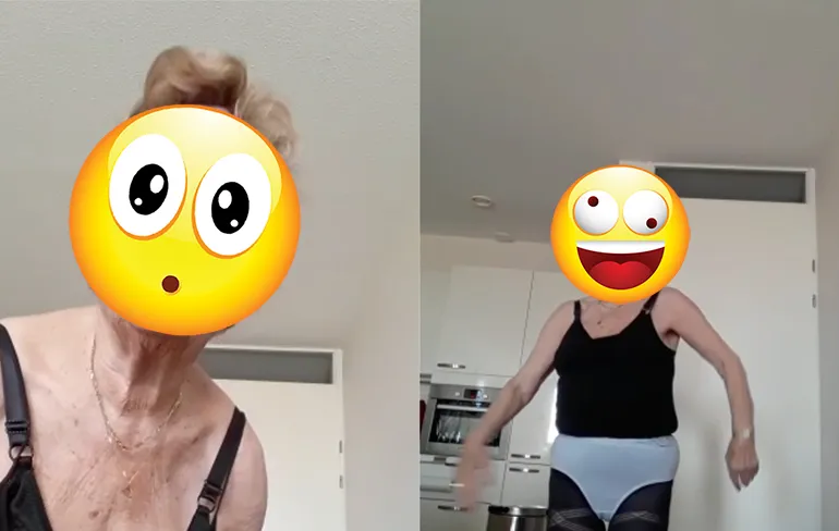 Internet kan uit: Oma wil ook meedoen aan een of andere challenge