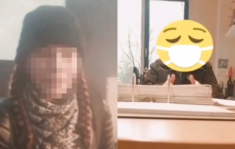 16-jarige Esther weigert om een mondkapje te dragen op school