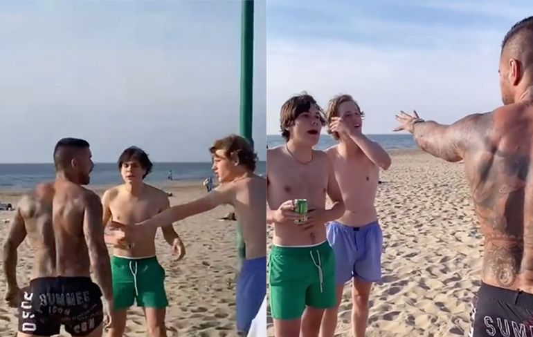 31-jarige Sander uit Ex on the Beach maakt ruzie met tieners