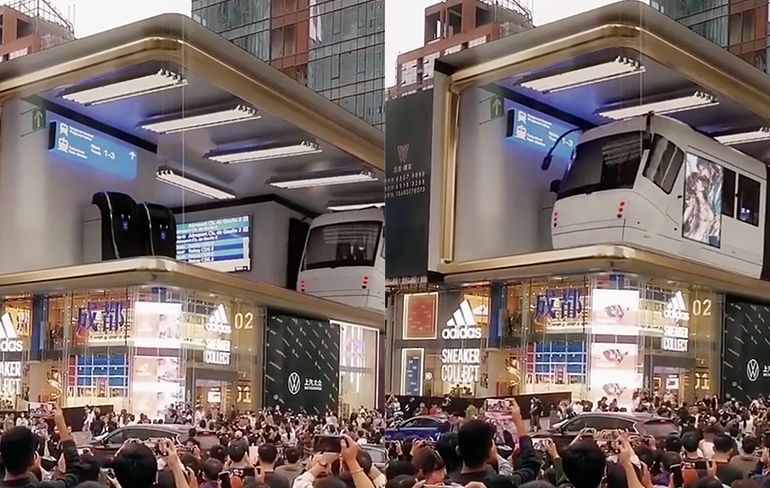 3D Billboard in China is echt Next Level Sick!