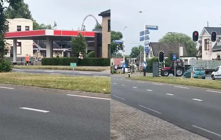 490 kratten ophalen met de trekker in Slagharen