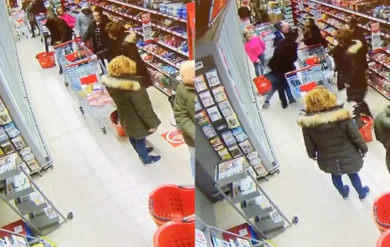 Afstand houden is al moeilijk, dus dan maar op de vuist in supermarkt