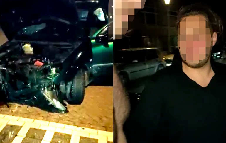 Aftermath van een ongeluk met heel veel schade in Helmond